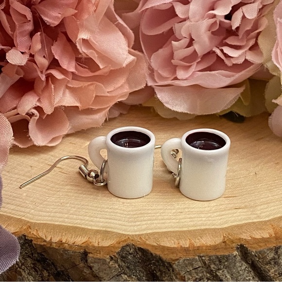 Starbucks Coffee Cup Dangle Earrings - Picture 7 of 10